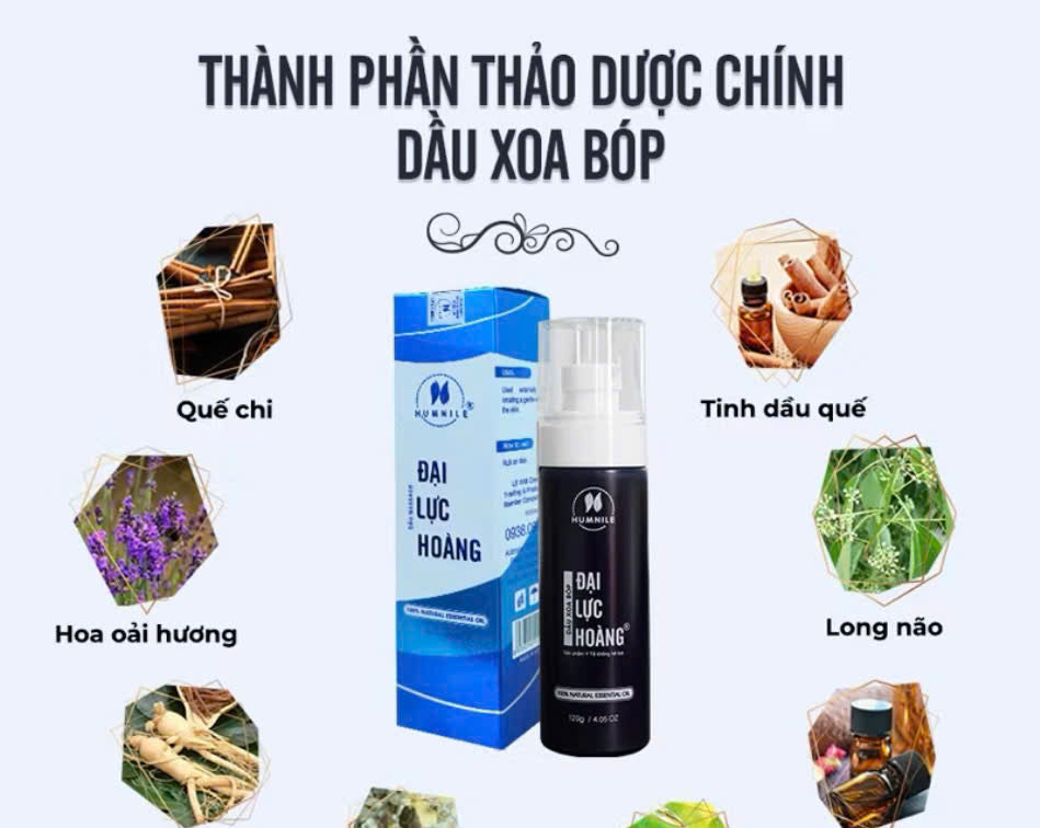 Dầu Xoa Bóp Đại Lực Hoàng - 120ml / 4.05 oz